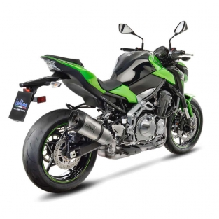 Leovince Factory S RVS Slip-on Einddemper met E-keur Kawasaki Z900 2017 > 2019